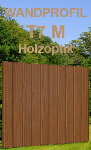 Wandprofil T7M Holzoptik